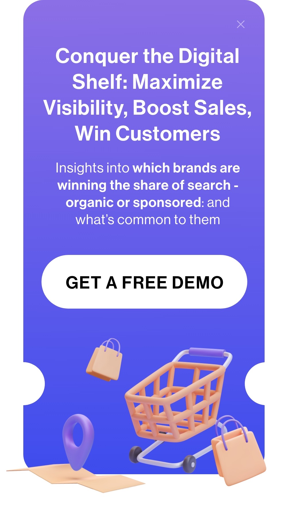 Winning the Digital shelf in 2023 with the Most Advanced Shelf Analytics digital shelf banner